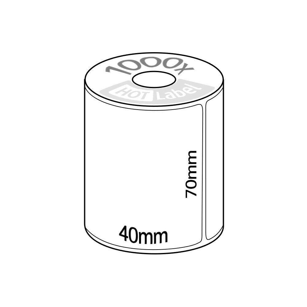 70mm*40mm*1000 thermal label