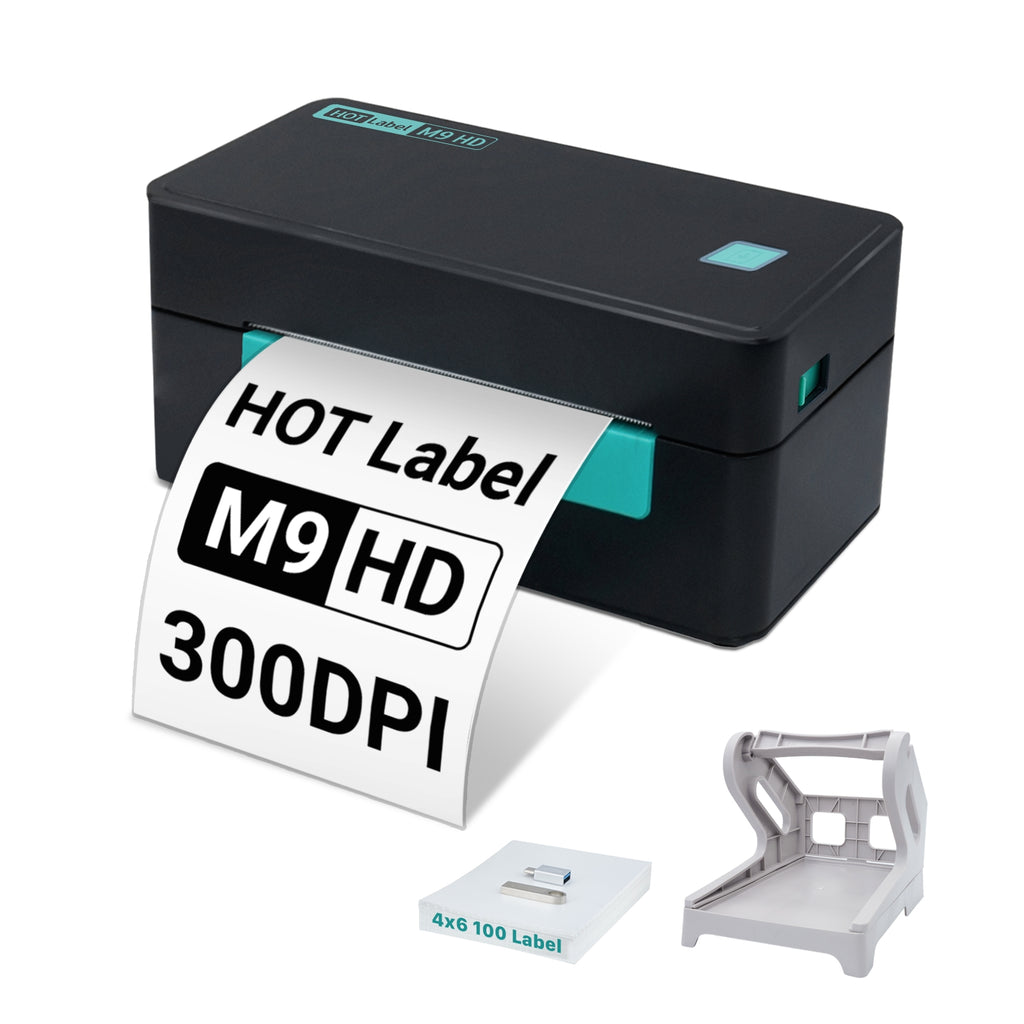 Hotlabel M9HD Mini Thermal Label Printer 300DPI by HotLable - Australian Store