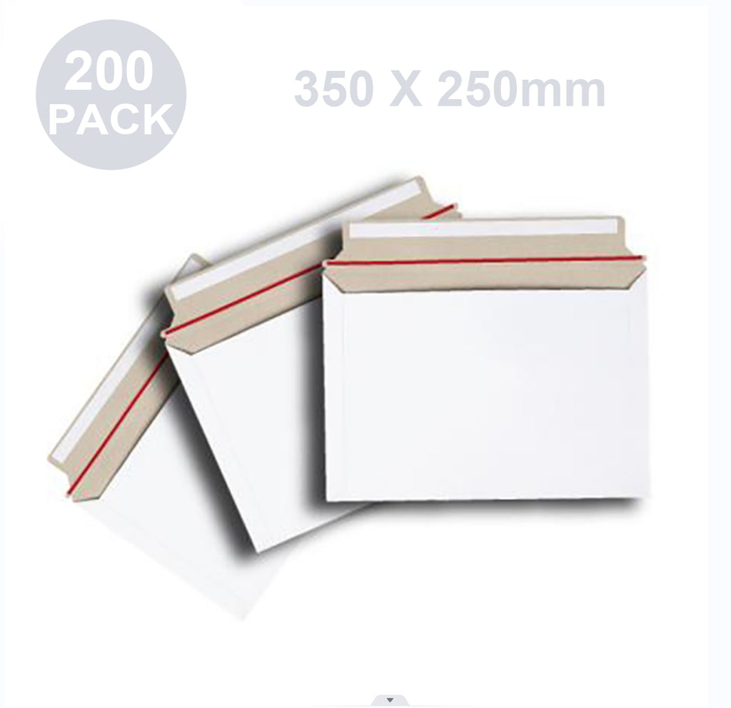 200x Card Envelope DLX 350 x 250mm 300gsm Tough Mailer by HotLable - Australian Store