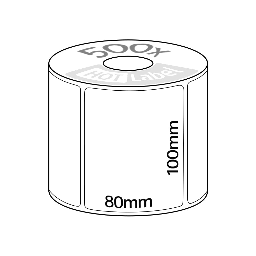 100mm*80mm*500 thermal label by HotLable - Australian Store
