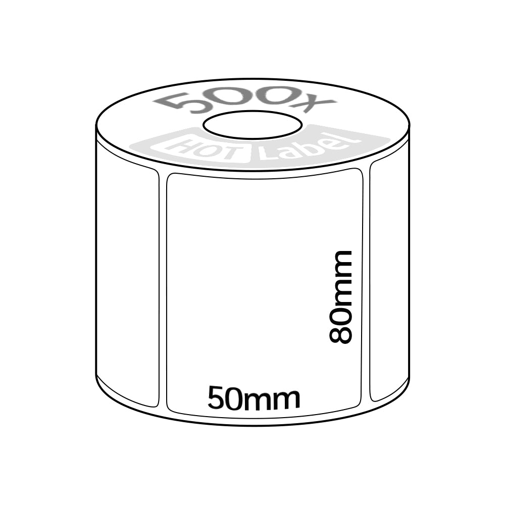 80mm*50mm*500 thermal label by HotLable - Australian Store