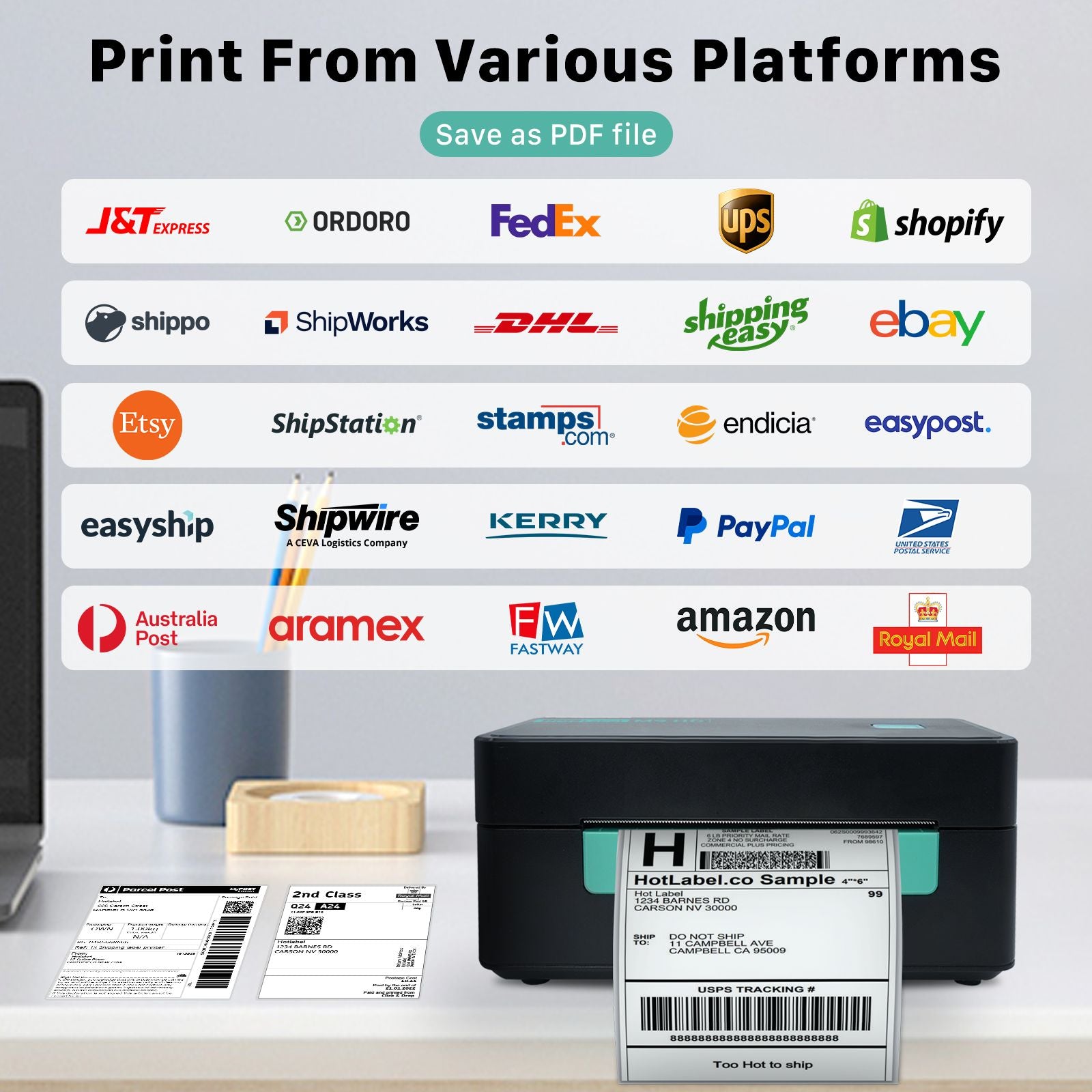 Sample Hot Label Label M9HD Thermal Label Printer| Hotlable Australia| Direct Print – HotLabel