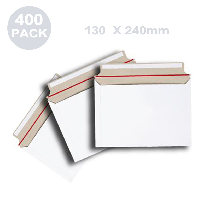 400x Card Envelope DLX 130 x 240mm 300gsm Tough Mailer