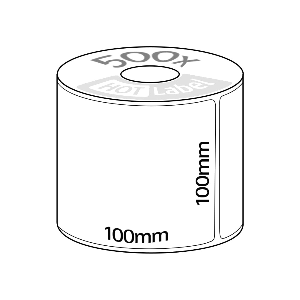 100mm*100mm*500 thermal label