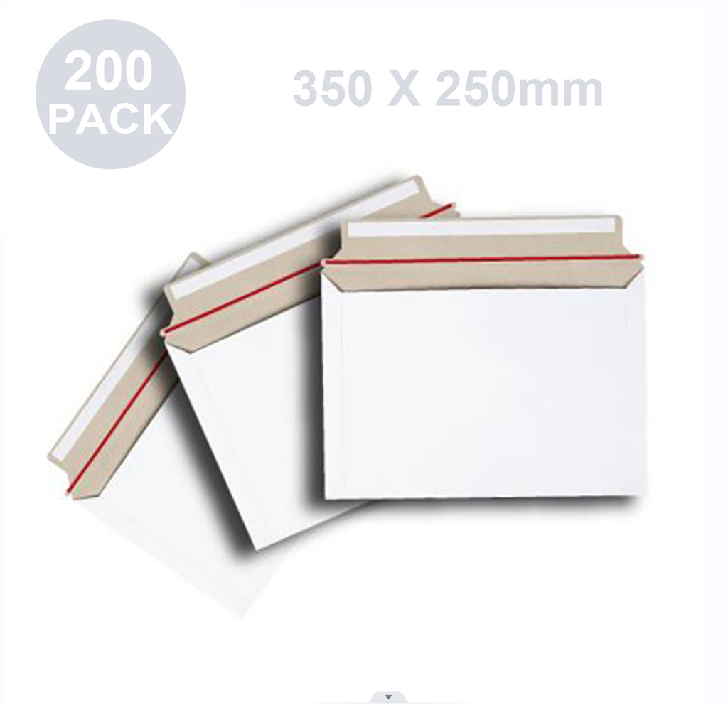 200x Card Envelope DLX 350 x 250mm 300gsm Tough Mailer